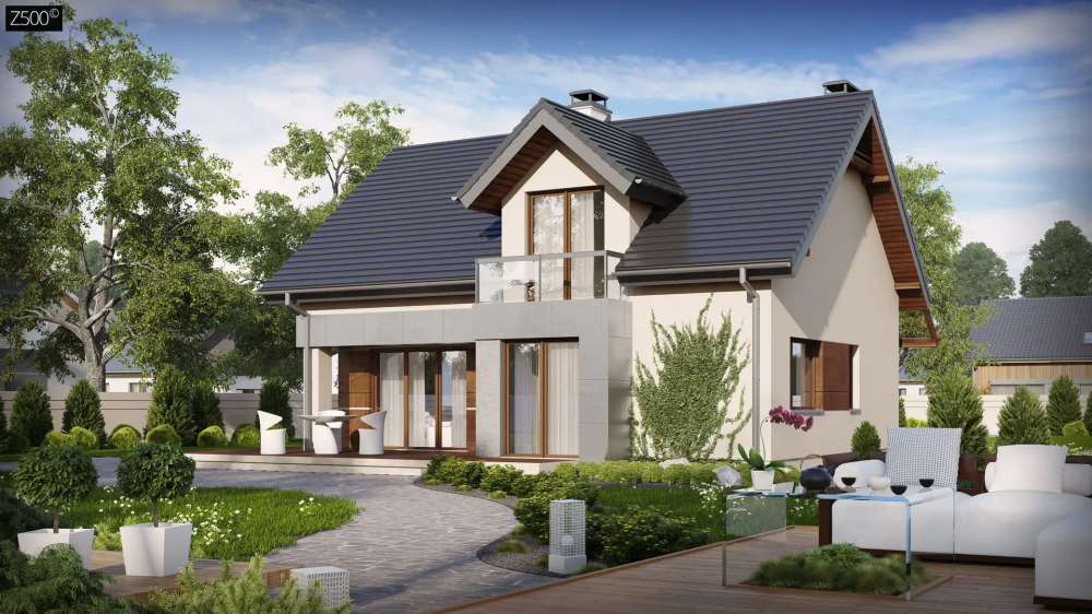 Традиционный дом с современными элементами архитектуры Z89